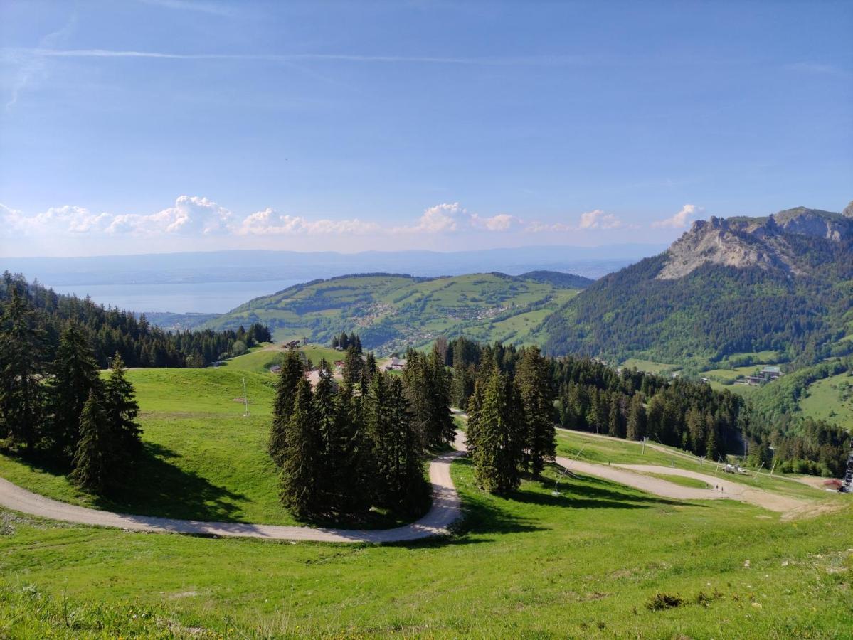 Appartement T2 A Bernex Avec Wifi, Vue Sur Montagne エクステリア 写真
